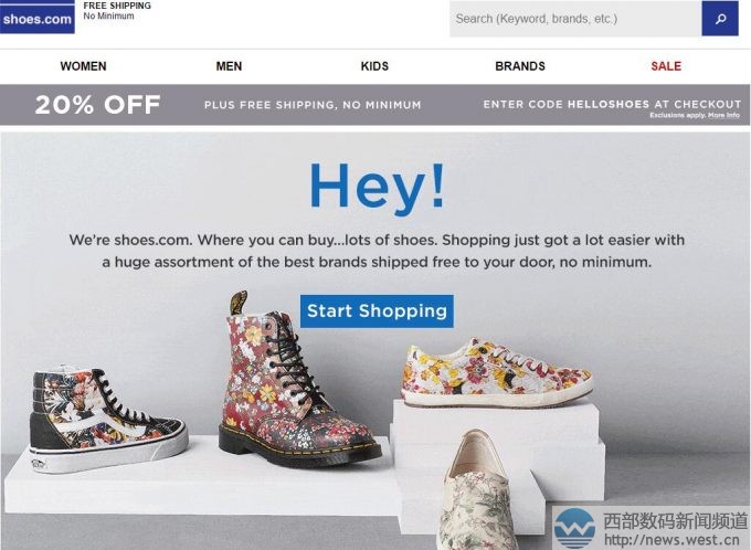 �ֶ������900����Ԫ��������shoes.com������վ